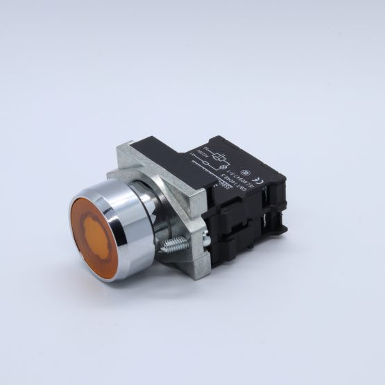 Siemens Yellow Illuminated Metal Push Button
